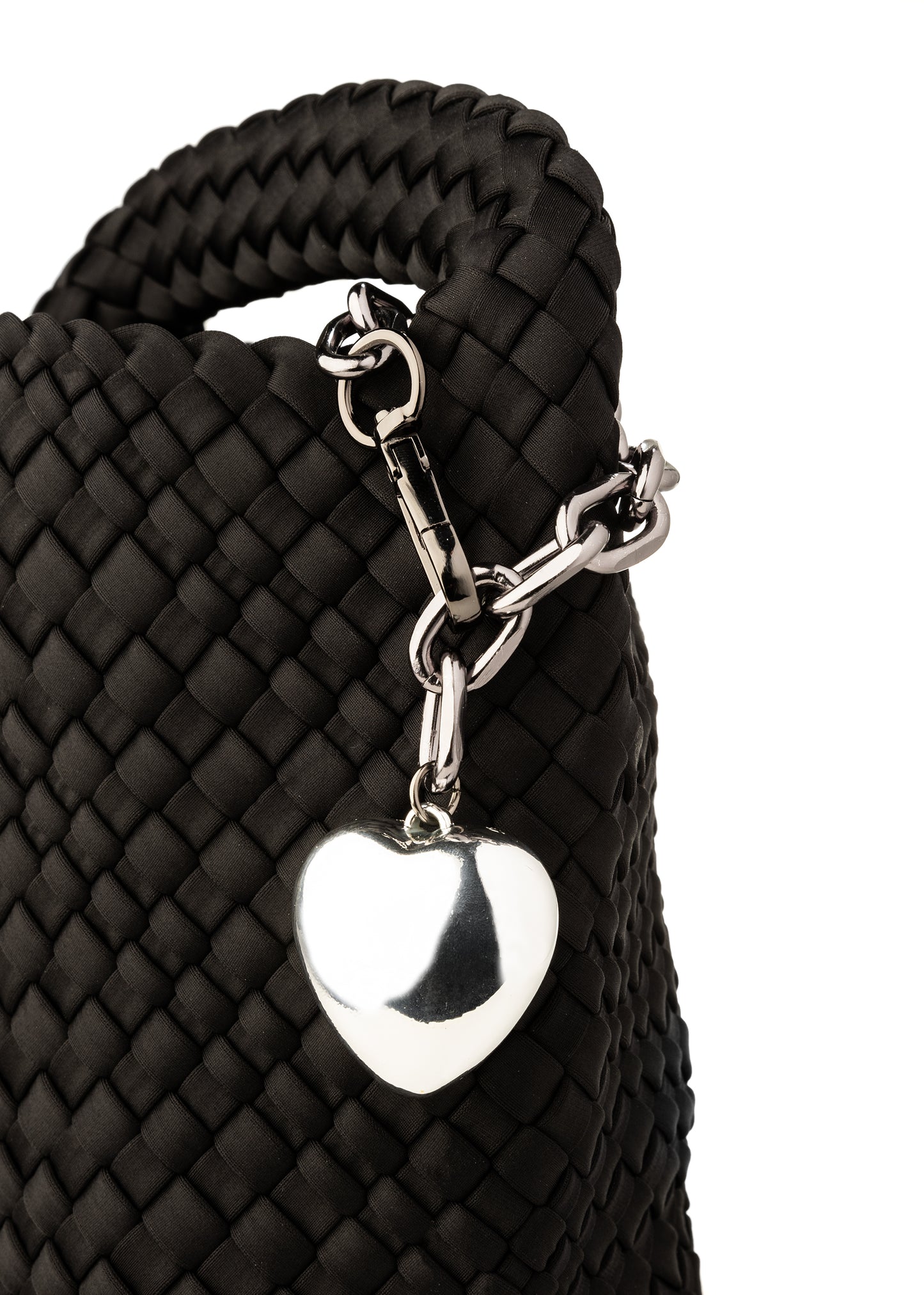 Romy Bag Charm Silver/Gunmetal