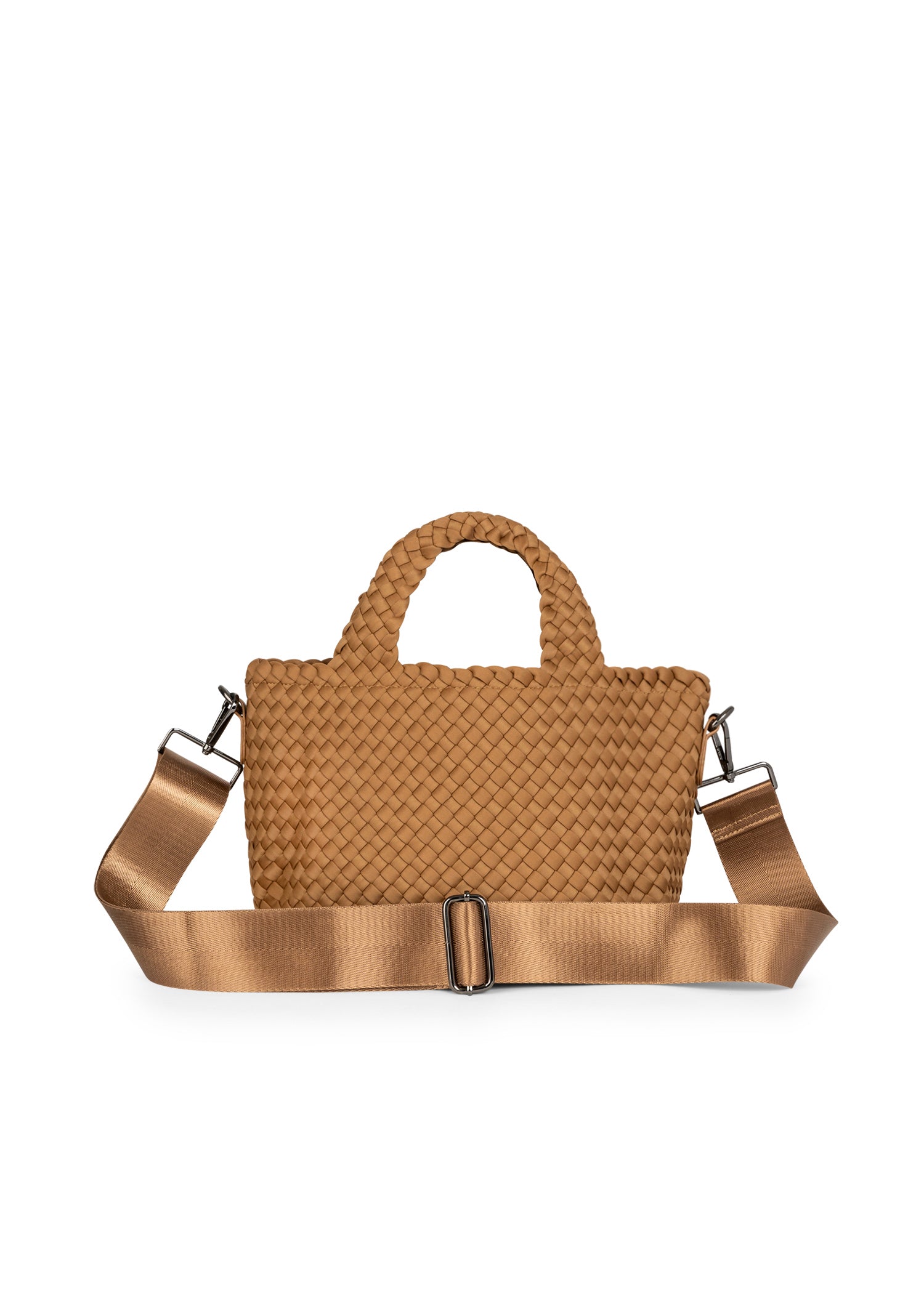 Mark Camel Woven Mini Tote