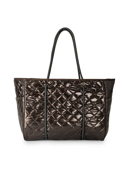 Greyson Smoke Puffer Tote with Monogram