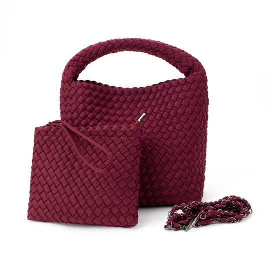 Shelly Woven Bucket Bag