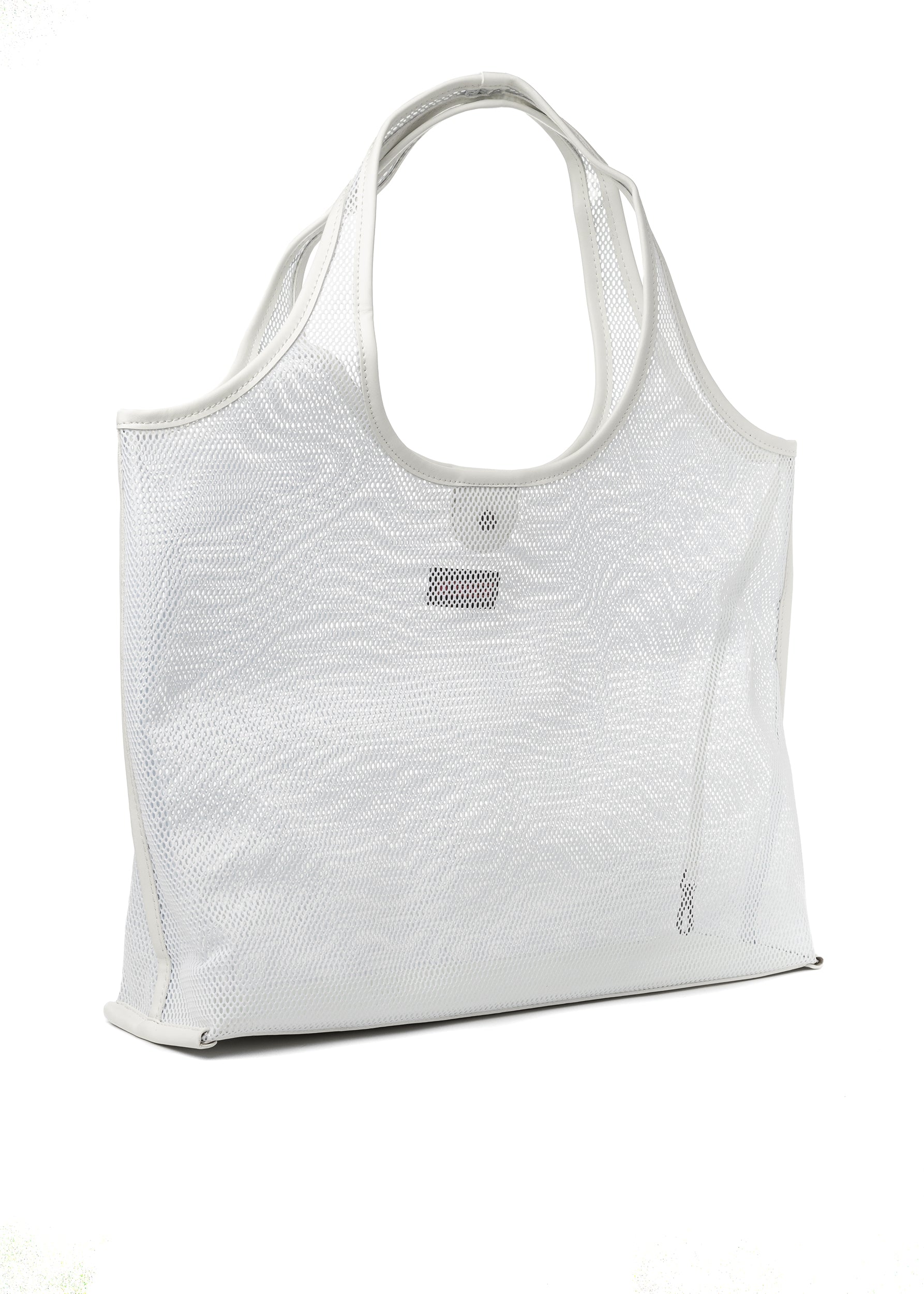 Roxy White Mesh Tote