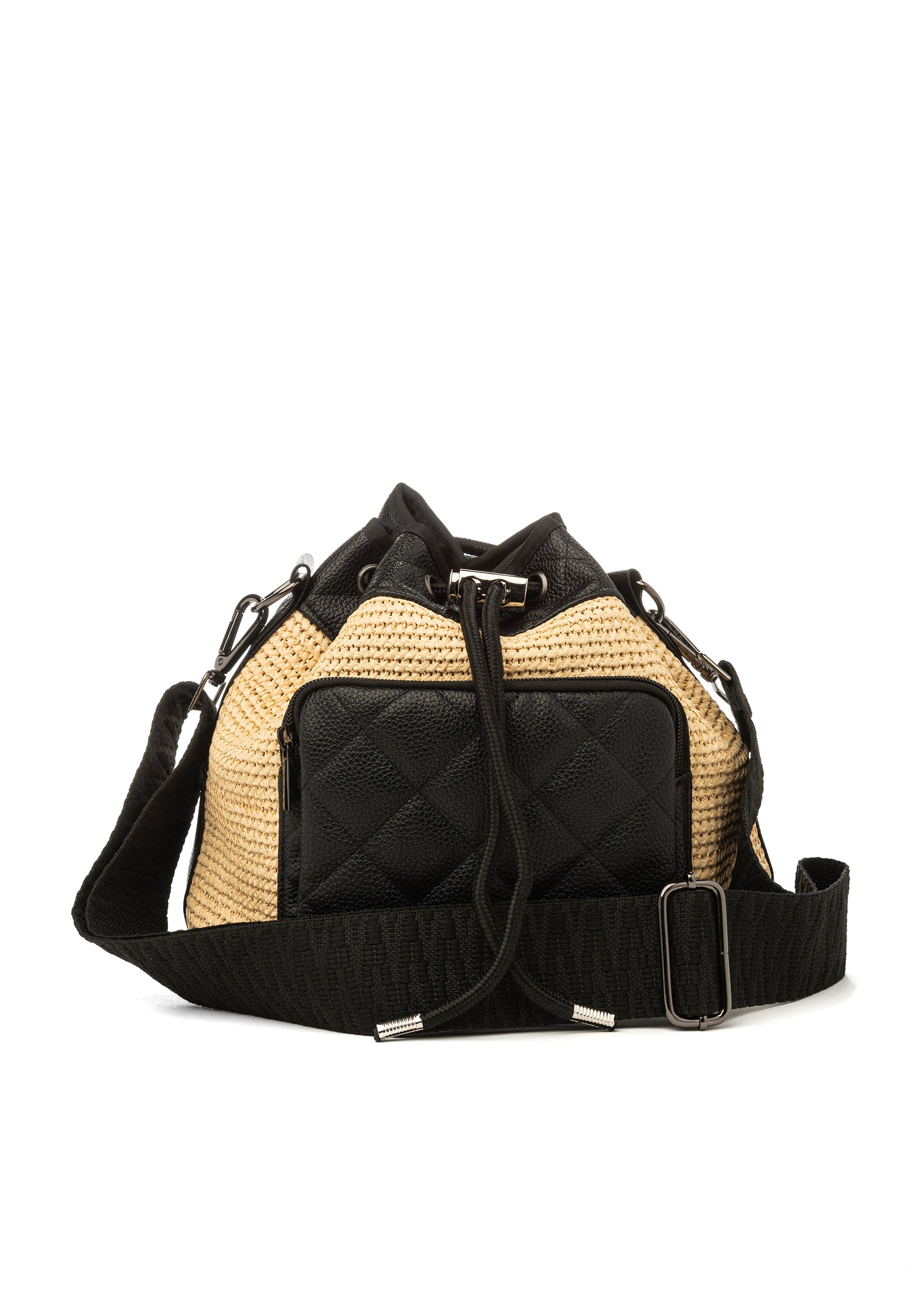 Lindsey Raffia Bucket bag