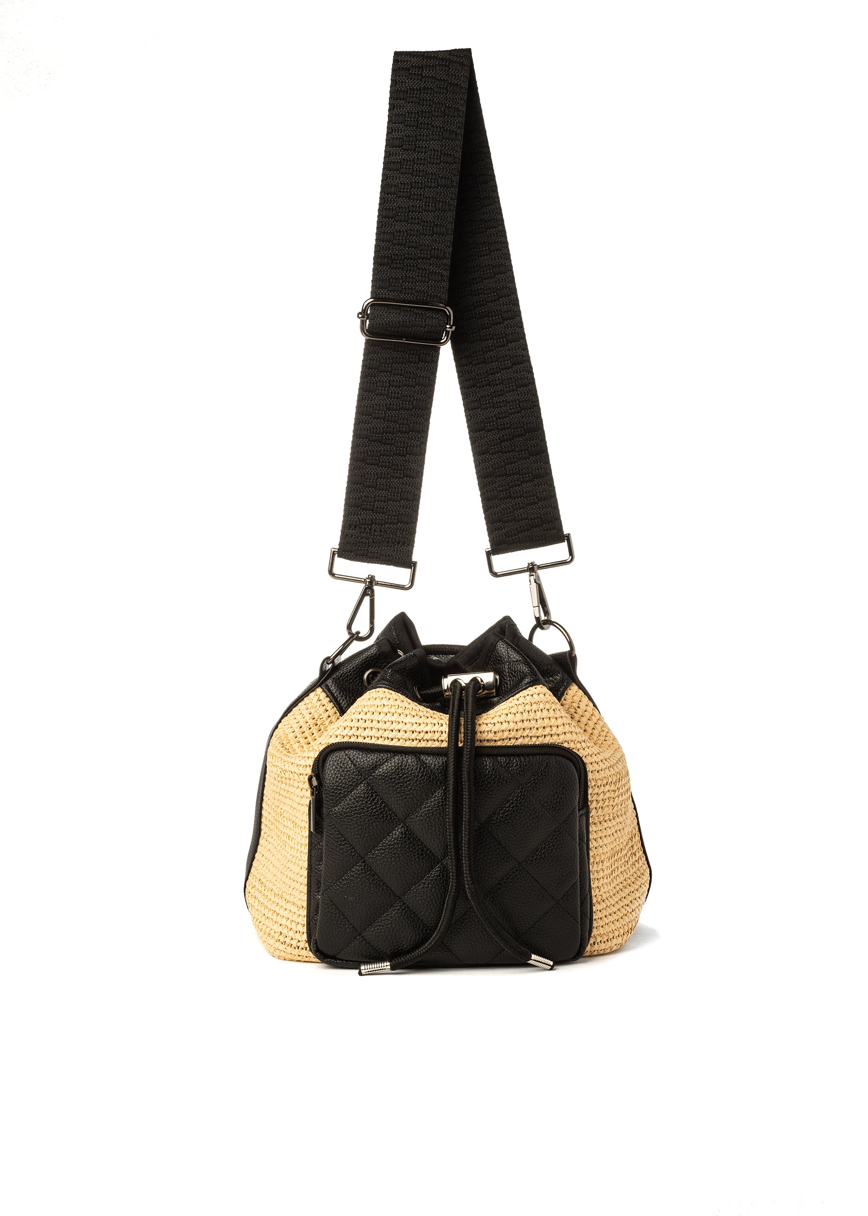 Lindsey Raffia Bucket bag