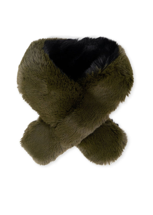 Whistler Scarf Faux Fur Army - FINAL SALE