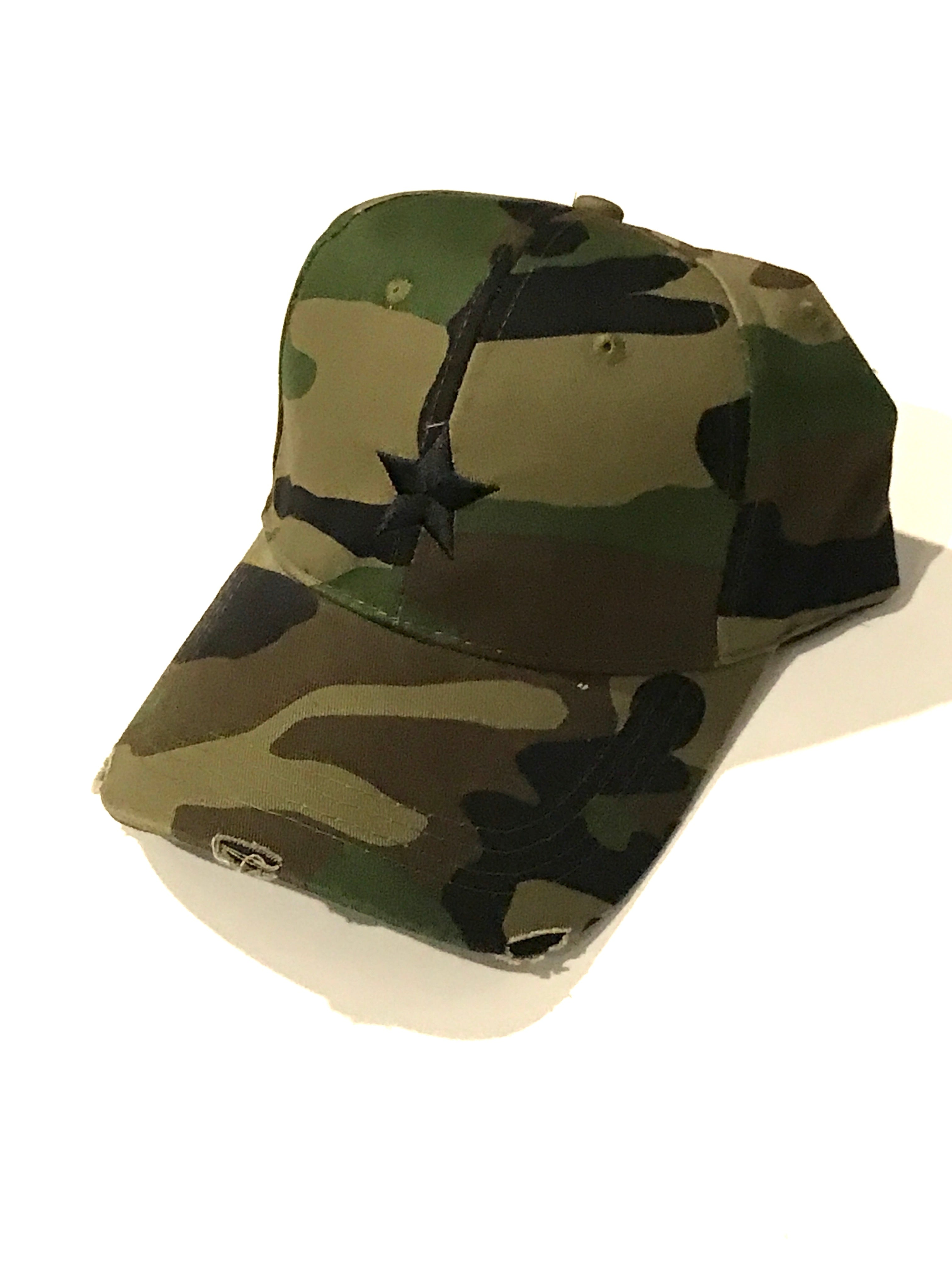 Green Camo/Black Star Boardwalk Baseball Cap