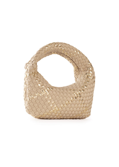 Carrie Buff Mini Woven Hobo