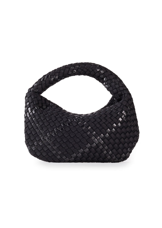 Carrie Noir Mini Woven Hobo