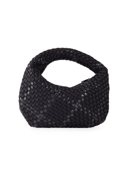 Carrie Noir Mini Woven Hobo