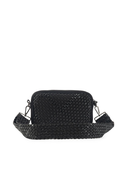 Drew Noir Woven Crossbody