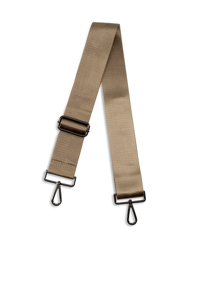 solid taupe handbag strap