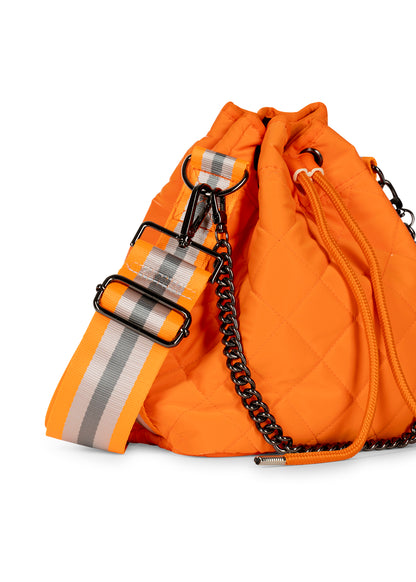 lindsey crush puffer bucket bag