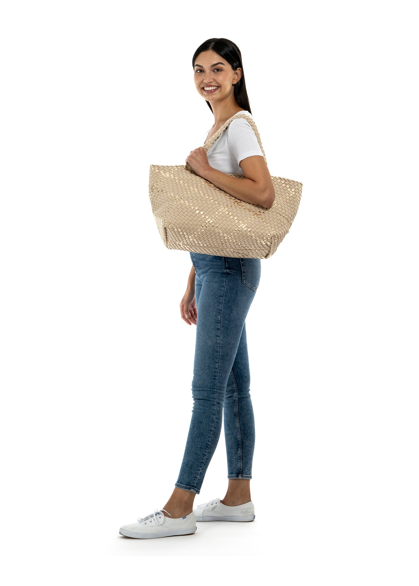 Bobbi Buff Woven Tote