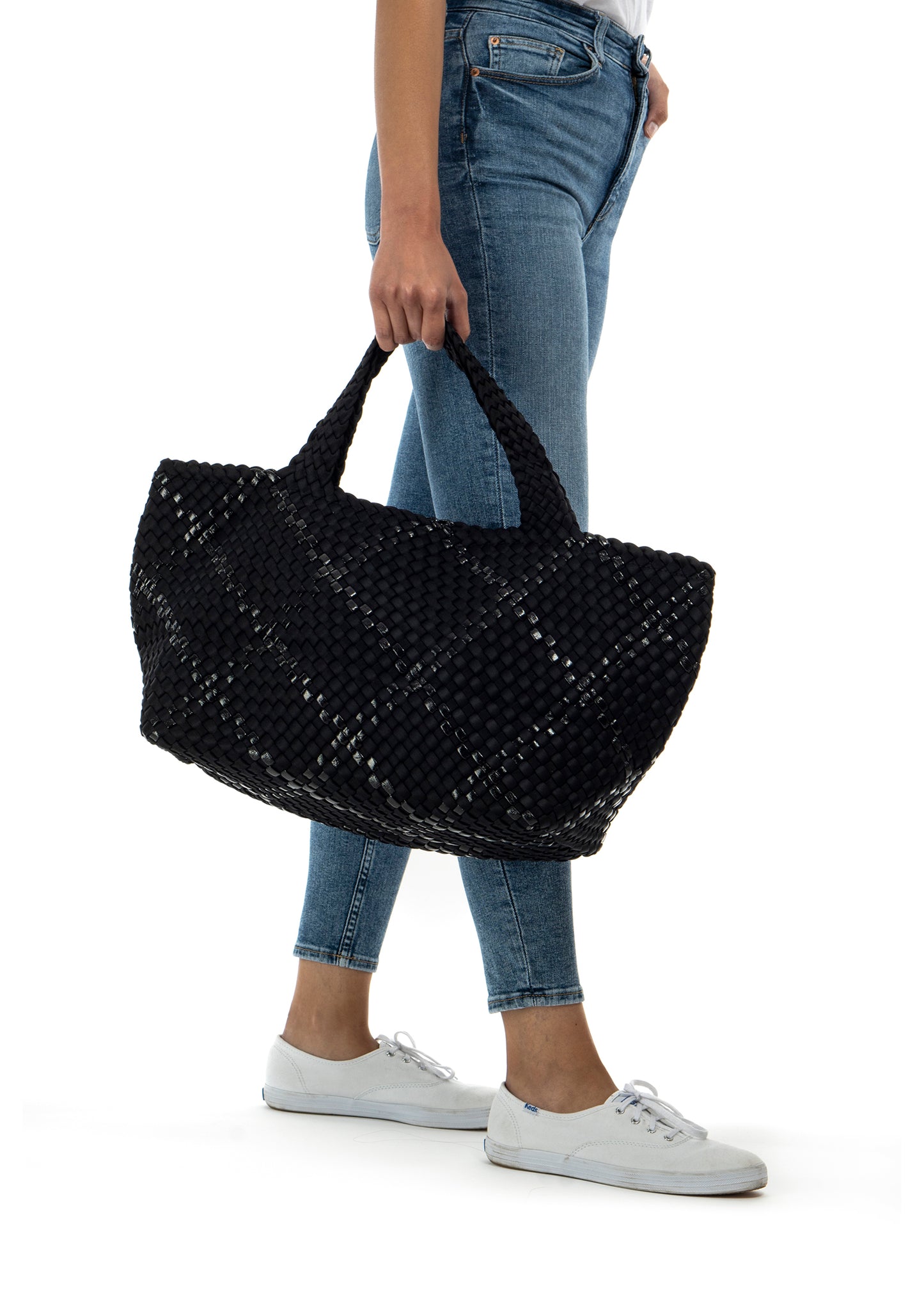 Bobbi Noir Woven Tote