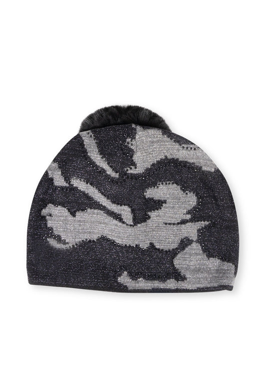 colorado black/gray camo beanie