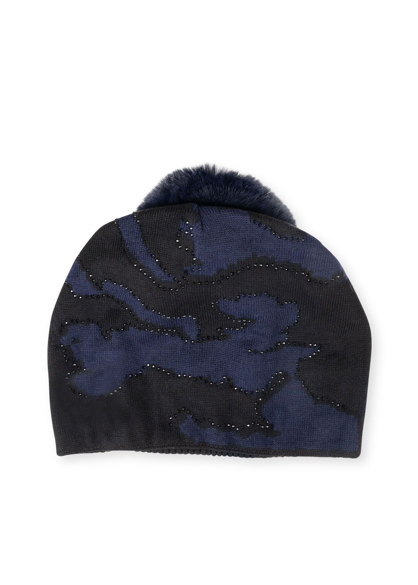 colorado black/navy camo beanie