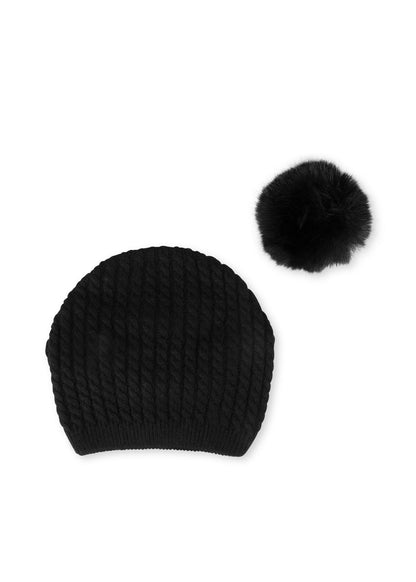 Cabin Cable Hat Black