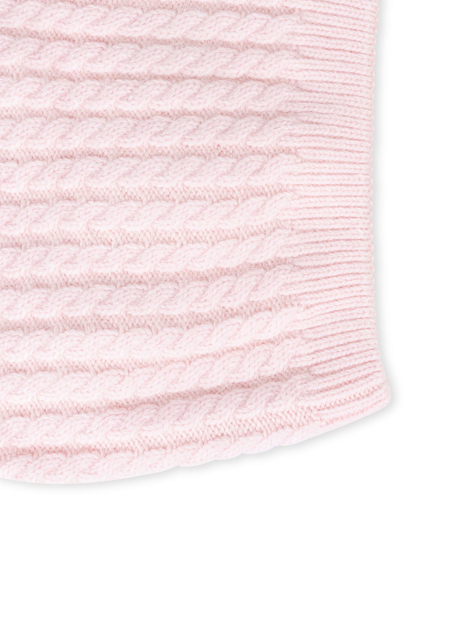 cabin cable hat pink