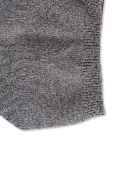 brooklyn beanie charcoal/black faux fur pom