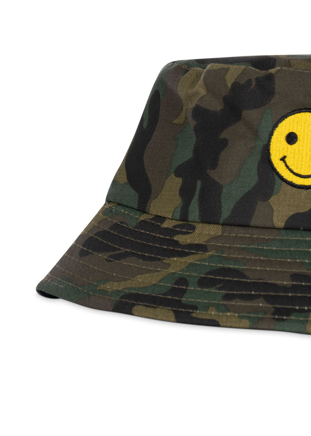 green camo/smiley pier hat