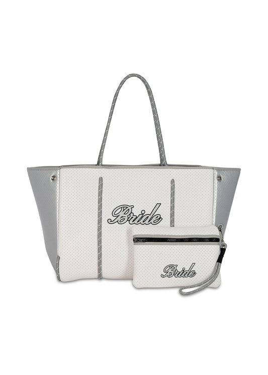 greyson bride  neoprene tote