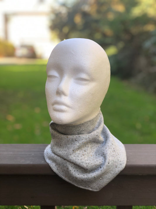 twinkle neck warmer heather/hematite