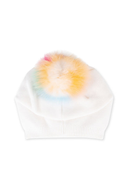 brooklyn beanie white multi fox