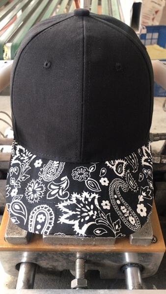 Black Bandana Boardwalk Baseball Cap - FINAL SALE