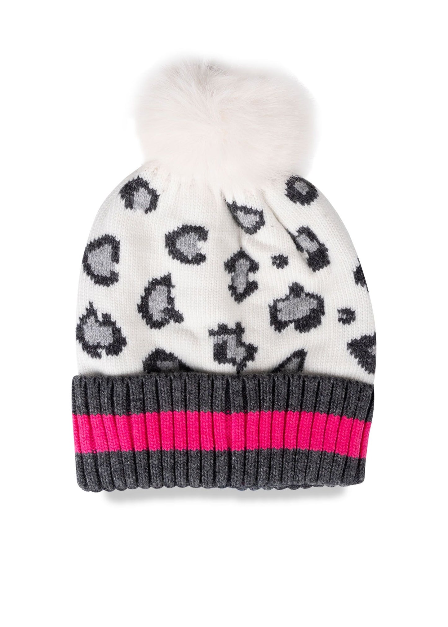 babe pom pom hat white