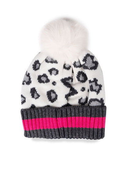 babe pom pom hat white