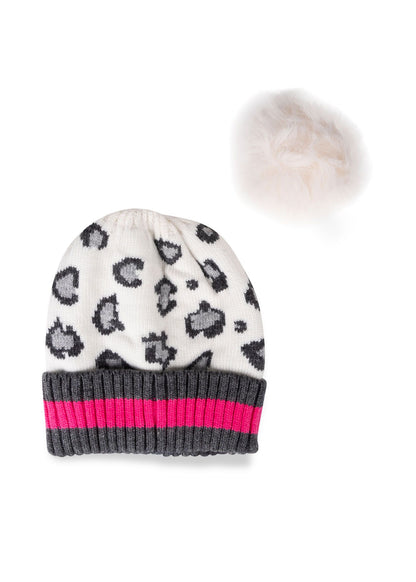 babe pom pom hat white